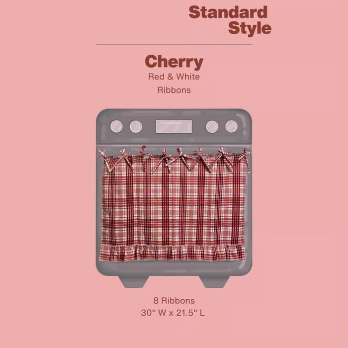 🧺 Handmade Oven Skirts | Farmhouse Kitchen Décor🔒 Heat-Resistant | 🎀 Effortless Install | ✨ Hide Clutter & Elevate Style